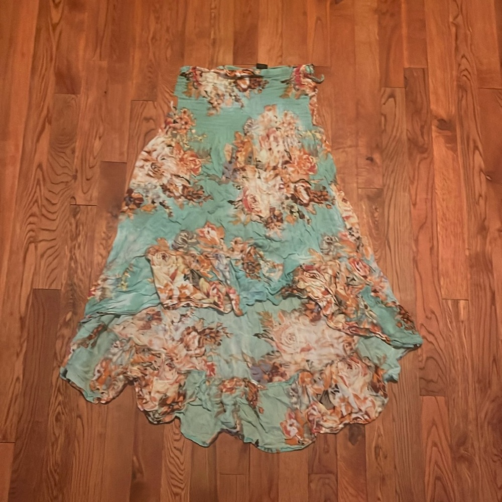 Flowery beach cover up